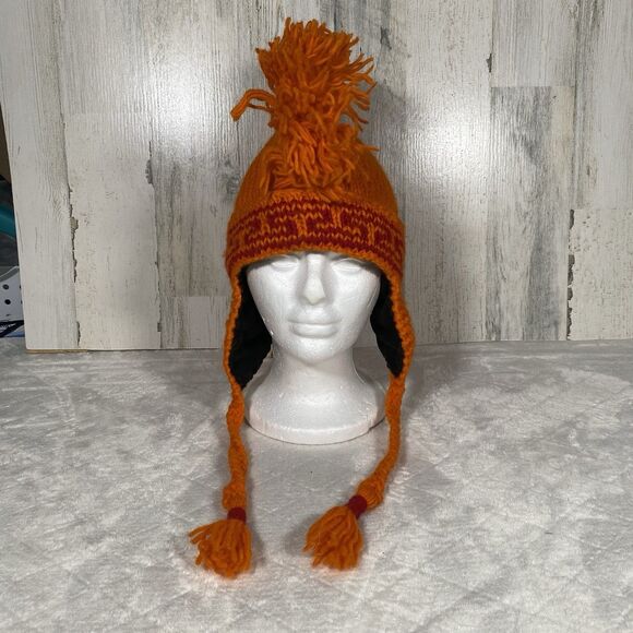 Nepal Wool Colorful Mohawk Beanie Trapper Fleece Lined Ski Ear Flap Snowboarding - Picture 4 of 6